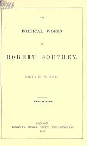 Cover of: Poetical works.