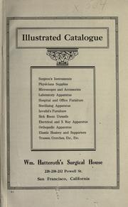 Cover of: Illustrated catalogue by Wm. Hatteroth's Surgical House., Wm. Hatteroth's Surgical House.