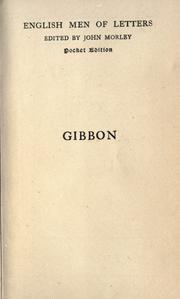 Cover of: Gibbon. by Morison, James Cotter