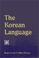 Cover of: The Korean Language (Suny Series in Korean Studies)