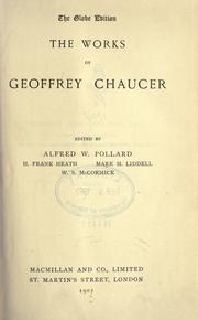 Cover of: Works by Geoffrey Chaucer