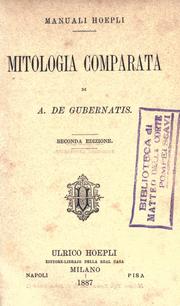 Cover of: Mitologia comparata