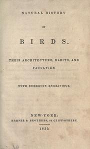 Cover of: Natural history of birds by James Rennie