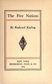 Cover of: The  five nations by Rudyard Kipling