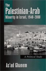 Cover of: The Palestinian-Arab Minority in Israel, 1948-2000: A Political Study (S U N Y Series in Israeli Studies)