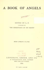 Cover of: A Book of angels by edited by L.P.