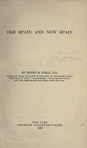 Cover of: Old Spain and new Spain