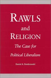 Cover of: Rawls and Religion | Daniel A. Dombrowski