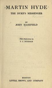 Cover of: Martin Hyde by John Masefield