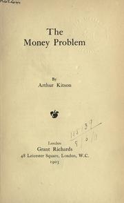 Cover of: The money problem.