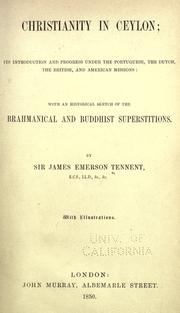 Cover of: Christianity in Ceylon by Sir James Emerson Tennent