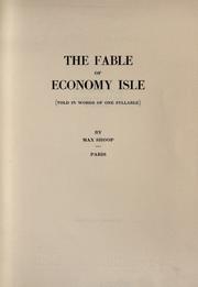 Cover of: The fable of Economy Isle
