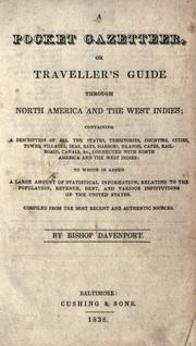 A pocket gazetteer, or, Traveller's guide through North America and the West Indies by Bishop Davenport