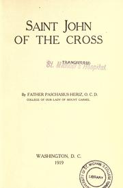 Cover of: Saint John of the Cross