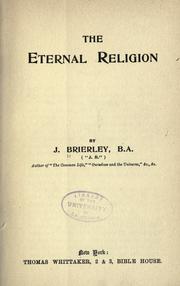 Cover of: The eternal religion