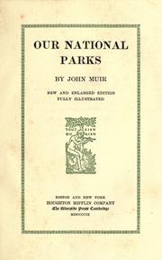 Cover of: Our national parks by John Muir