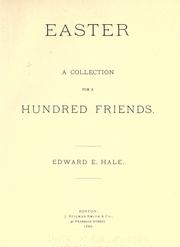 Cover of: Easter: a collection for a hundred friends