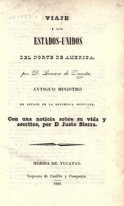 Cover of: Viaje a los Estados-Unidos del Norte de America by Lorenzo de Zavala