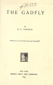 Cover of: The gadfly by Ethel Lilian Voynich