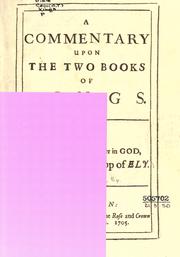 Cover of: A commentary upon the two Books of Kings by Simon Patrick, Simon Patrick