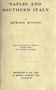 Cover of: Naples and southern Italy. by Hutton, Edward