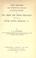 Cover of: The precise and therefore economic calculation of pipe drain and sewer dimensions for use in water supply, drainage, & c.
