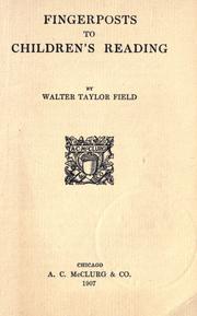 Fingerposts to children's reading by Walter Taylor Field