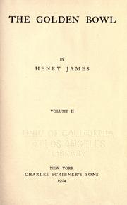 Cover of: The golden bowl by Henry James