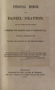 Personal memoir of Daniel Drayton by Daniel Drayton