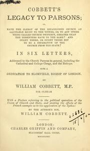 Cover of: Legacy to parsons by William Cobbett