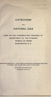 Cover of: Catechism on natural gas.