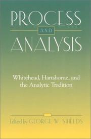 Cover of: Process and Analysis by George W. Shields, George W. Shields