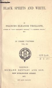 Cover of: Black spirits and white. by Frances Eleanor Ternan Trollope