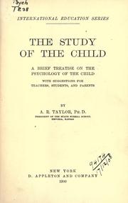 Cover of: The study of the child