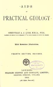 Cover of: Aids in practical geology by Grenville A. J. Cole