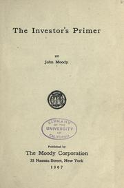 Cover of: The investor's primer