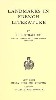 Cover of: Landmarks in French literature by Giles Lytton Strachey