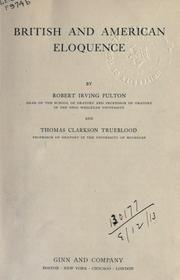 Cover of: British and American eloquence.