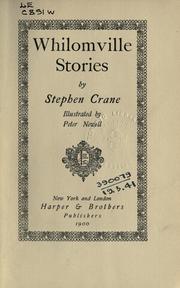 Cover of: Whilomville stories by Stephen Crane