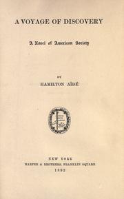 Cover of: A voyage of discovery
