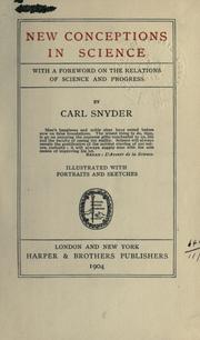 New conceptions in science by Carl Snyder