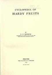 Cover of: Cyclopedia of hardy fruits by U. P. Hedrick