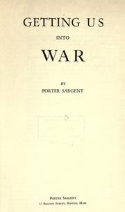 Cover of: Getting US into war