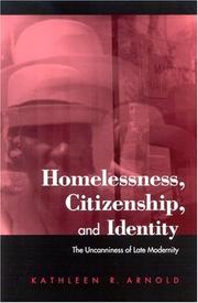 Cover of: Homelessness, Citizenship, and Identity: The Uncanniness of Late Modernity (Suny Series in National Identities)
