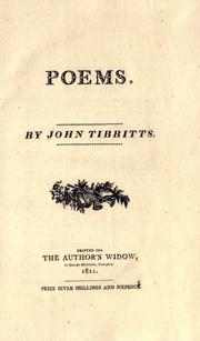 Cover of: Poems. by John Tibbitts