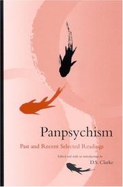 Cover of: Panpsychism: Past and Recent Selected Readings