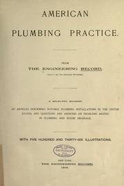 Cover of: American plumbing practice. by 