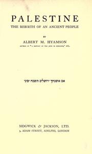 Cover of: Palestine by Albert Montefiore Hyamson