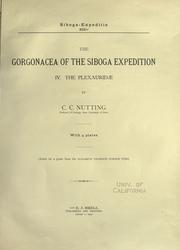 Cover of: The Gorgonacea of the Siboga Expedition.