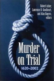 Cover of: Murder On Trial: 1620-2002